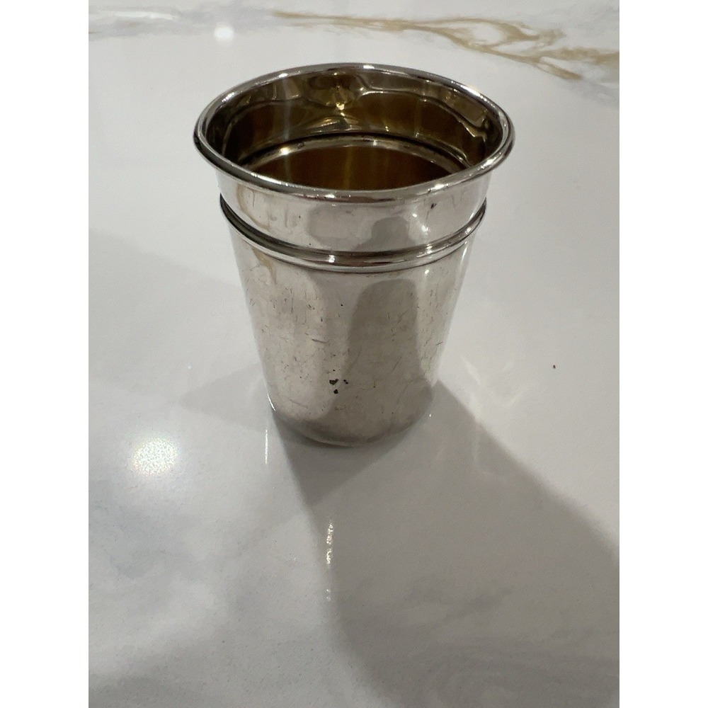Vintage Mexican Sterling Silver 925 Cup Tumbler Mexico DF Mid Century